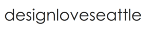The text "designloveseattle" in lowercase black letters on a white background.